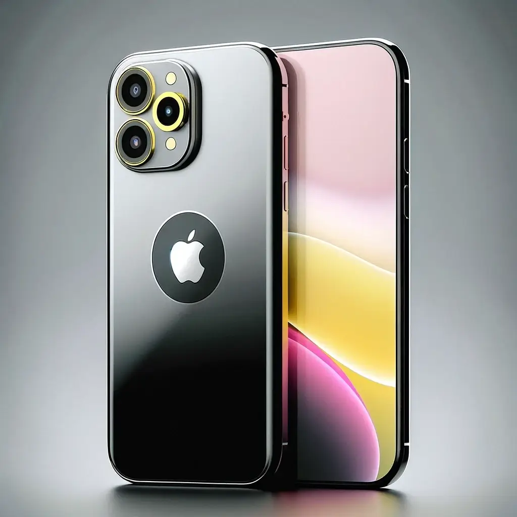 Sleek design and vibrant display of the iPhone 16, a futuristic marvel in mobile technology.