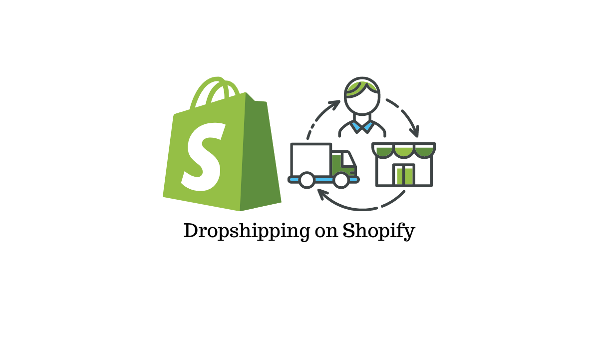Illustration of dropshipping business model with suppliers and customers.