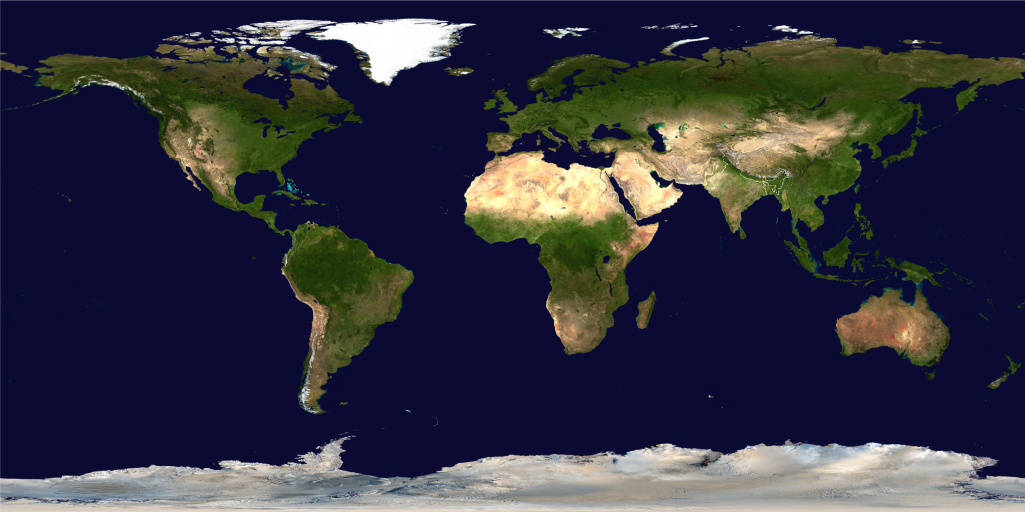 A map showcasing the global distribution of emerging superpowers and their influence