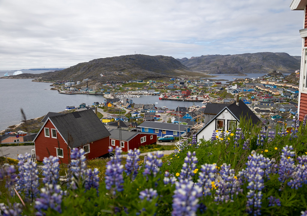 Visitors enjoying the natural thermal pools in Qaqortoq 