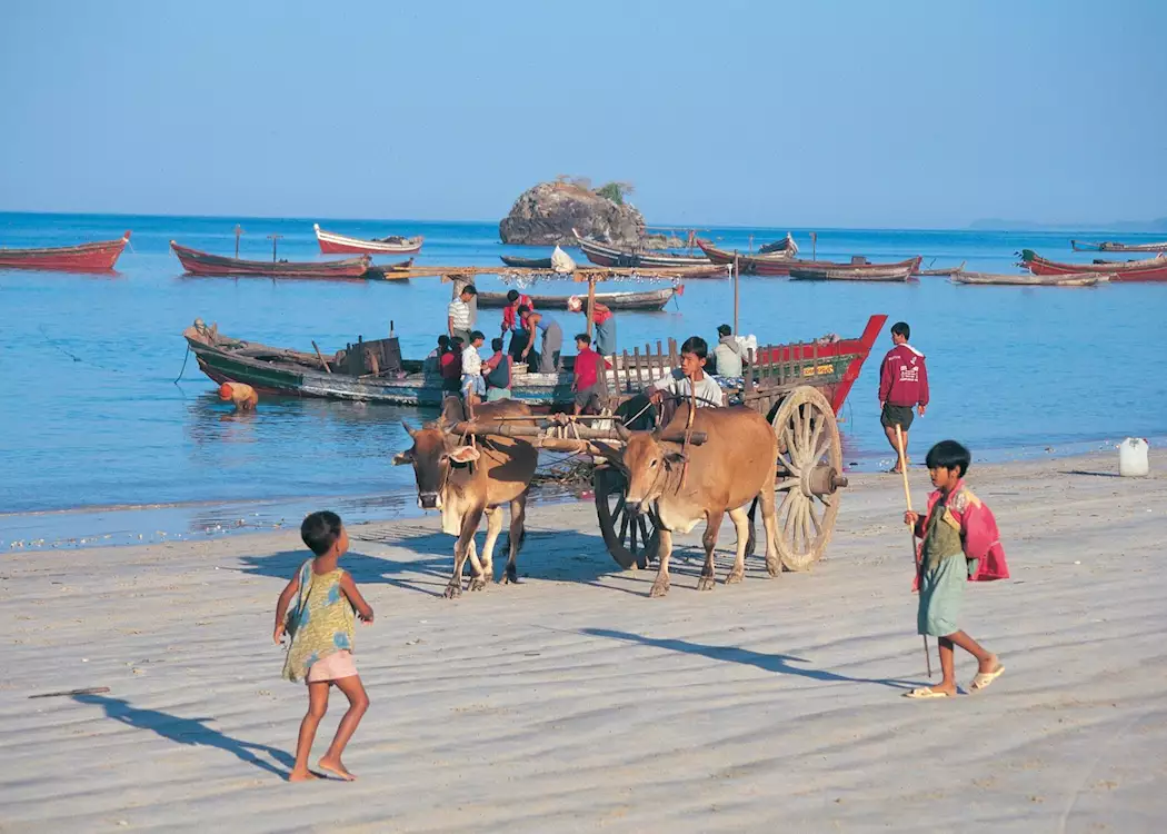 Sunset at Ngapali Beach, Myanmar 